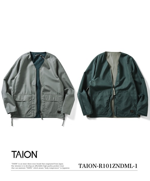 TAION(タイオン)】〈ユニセックス〉ノンダウン ミリタリー