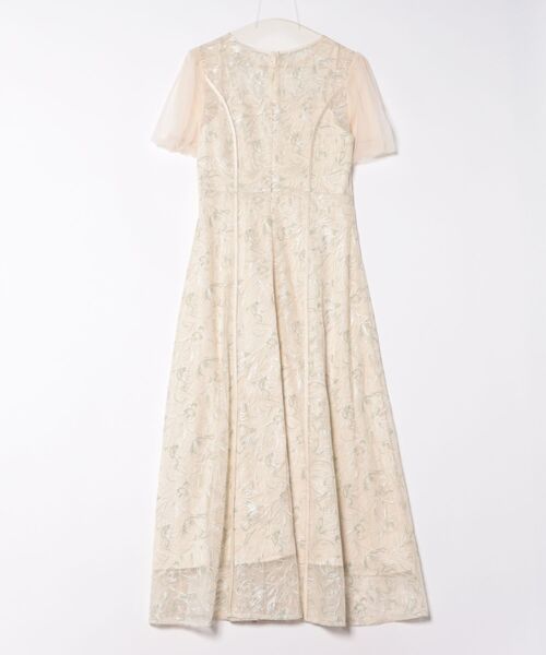 My shawty（ﾏｲｼｬｳﾃｨｰ）の「puff sleeve lace dress（ドレス・レディース・ブラック×カーキ/アイボリー・MEDIUM/SMALL）」の16枚目の写真