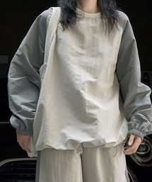 bicolor raglan sleeve oversize pullover