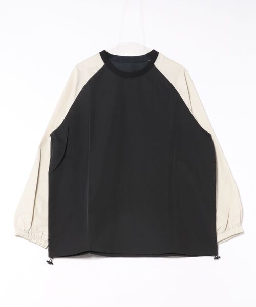SUWDEE(スーディー)の「bicolor raglan sleeve oversize pullover(その他トップス・レディース・ブラック/グレー・FREE)」の5枚目の写真