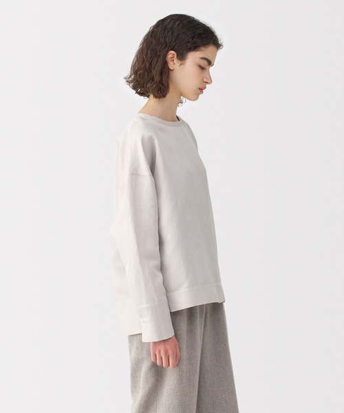 MUJI Labo(ムジラボ)の「〔MUJI Labo〕婦人 リネンシルク長袖ブラウス(シャツ/ブラウス・レディース・オフホワイト/スミクロ/ライトグレー・S/M/L/XL)」の21枚目の写真