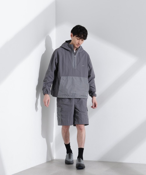 NANO universe(ナノユニバース)の「「NJ/CLUB」 リップストップショーツ(その他パンツ・メンズ・グレー/ブラック・L/M)」の12枚目の写真
