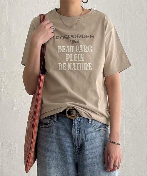 LBC（エルビーシー）の「プリントロゴＴ（Tシャツ/カットソー・レディース・その他34/ベージュ/ダークカーキ/チャコールグレー/ライトピンク/ホワイト・L/M）」の4枚目の写真