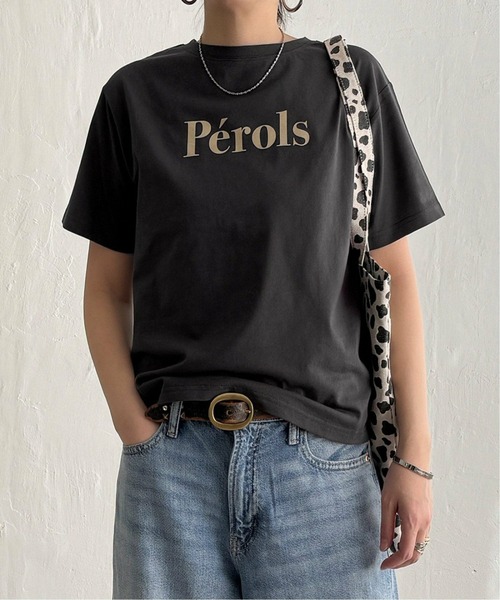 LBC（エルビーシー）の「プリントロゴＴ（Tシャツ/カットソー・レディース・その他34/ベージュ/ダークカーキ/チャコールグレー/ライトピンク/ホワイト・L/M）」の3枚目の写真