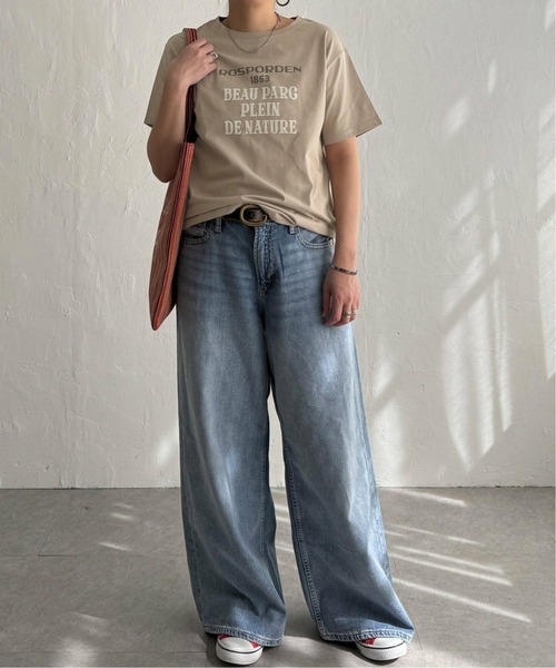 LBC（エルビーシー）の「プリントロゴＴ（Tシャツ/カットソー・レディース・その他34/ベージュ/ダークカーキ/チャコールグレー/ライトピンク/ホワイト・L/M）」の9枚目の写真