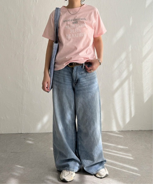 LBC（エルビーシー）の「プリントロゴＴ（Tシャツ/カットソー・レディース・その他34/ベージュ/ダークカーキ/チャコールグレー/ライトピンク/ホワイト・L/M）」の10枚目の写真