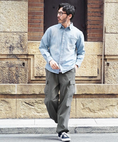 jiggys shop(ジギーズショップ)の「6.5オンス 長袖 デニムシャツ(シャツ/ブラウス・メンズ・ネイビー/ブルー/ブルー系その他・MEDIUM/LARGE/X-LARGE)」の13枚目の写真