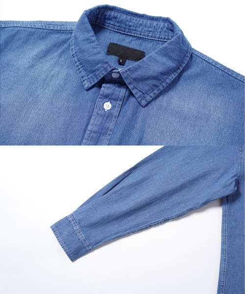 jiggys shop(ジギーズショップ)の「6.5オンス 長袖 デニムシャツ(シャツ/ブラウス・メンズ・ネイビー/ブルー/ブルー系その他・MEDIUM/LARGE/X-LARGE)」の18枚目の写真