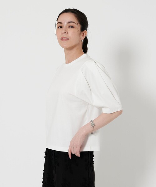コットン タックスリーブ トップス（Tシャツ/カットソー