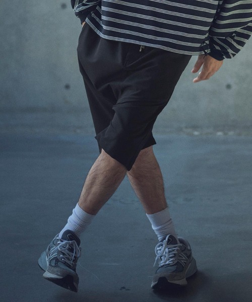 ADAM PATEK（アダムパテック）の「ADAMPATEK/ripple sarouel short pants/リップルサルエルショートパンツ(AP2518007)（その他パンツ・レディース・チャコールグレー/ブラック・2/1）」の7枚目の写真