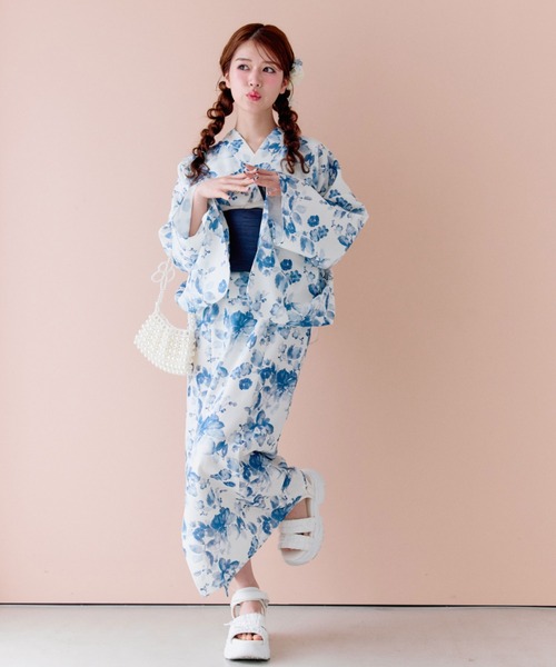 OLIVE des OLIVE（オリーブデオリーブ）の「OLIVE浴衣（浴衣・レディース・オフホワイト/ピンク/ネイビー・FREE）」の13枚目の写真