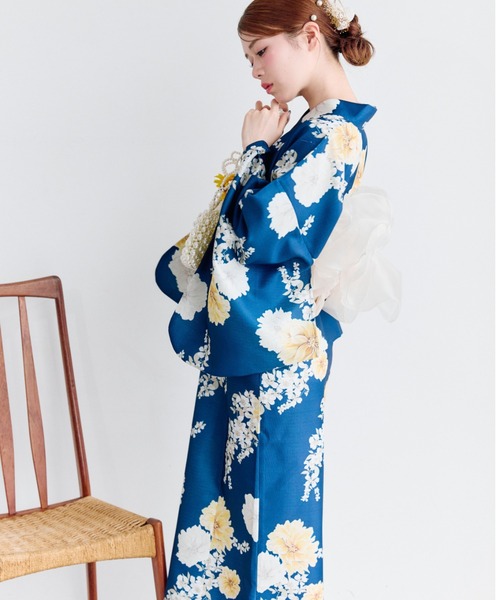 OLIVE des OLIVE（オリーブデオリーブ）の「OLIVE浴衣（浴衣・レディース・オフホワイト/ピンク/ネイビー・FREE）」の18枚目の写真