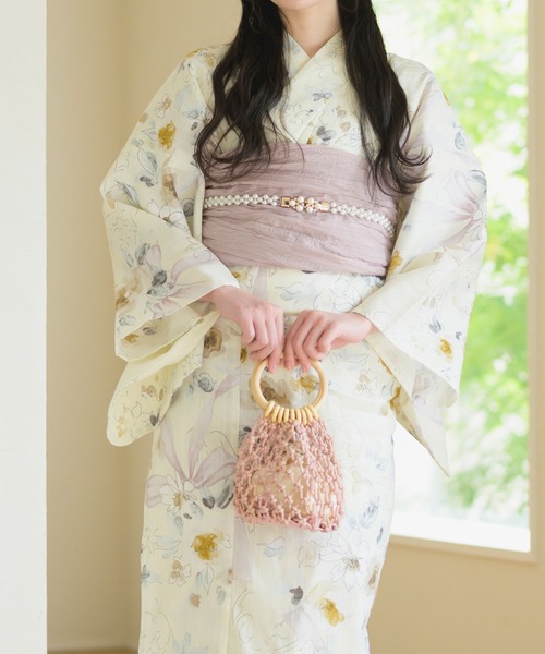 CELEN(セレン)の「【下駄付き兵児帯ゆかた5点セット】浴衣・兵児帯・腰紐2本・下駄《夏宵浴衣》(浴衣・レディース・ネイビー系/ホワイト系/ブルー系/ブラック系1/アイボリー系1/アイボリー系2/グレー系/ブラック系2・FREE)」の21枚目の写真