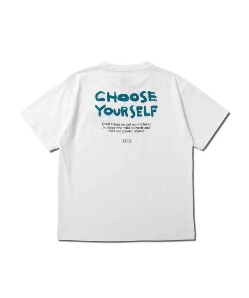 AKTR(アクター)の「AKTR CHOOSE YOURSELF COTTON TEE(アクター チューズ ユアセルフ コットン ティー)(Tシャツ/カットソー・メンズ・ブラック/ブルー/ホワイト・MEDIUM/LARGE/X-LARGE/XX-LARGE)」の8枚目の写真