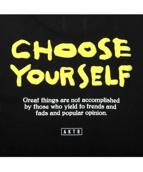AKTR(アクター)の「AKTR CHOOSE YOURSELF COTTON TEE(アクター チューズ ユアセルフ コットン ティー)(Tシャツ/カットソー・メンズ・ブラック/ブルー/ホワイト・MEDIUM/LARGE/X-LARGE/XX-LARGE)」の21枚目の写真