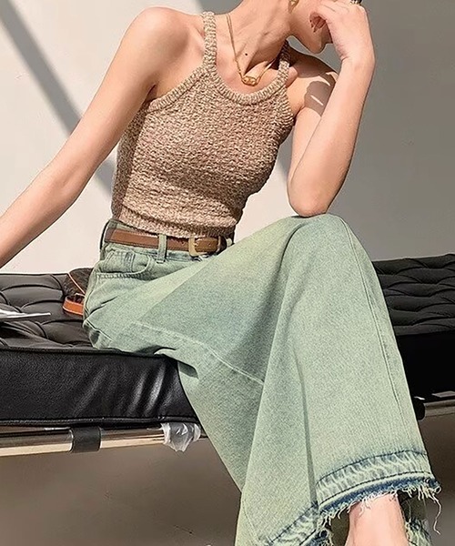NinaetLina(ニナエリナ)の「デニムロングスカート(デニムスカート・レディース・サックスブルー・S/M/L/XL)」の3枚目の写真