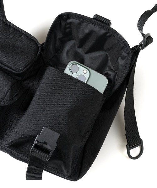 BAICYCLON by Bagjack（バイシクロン バイ バグジャック）の「【BAICYCLON】MULTI POCKETS SHOUDER BAG SMALL BCL-85（ショルダーバッグ・メンズ・ブラック/ブラック系その他2・FREE）」の11枚目の写真