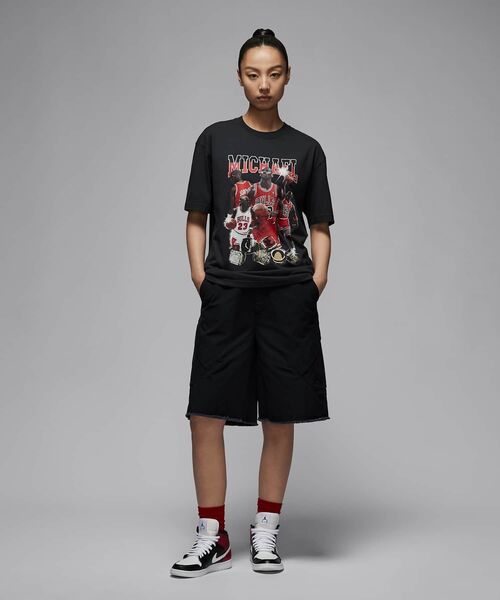 JORDAN BRAND（ジョーダンブランド）の「ジョーダン フライト シカゴ ウィメンズ ビッグ ショートパンツ / Jordan Flight Chicago Women's Big Shorts HJ0091-010 Black（その他パンツ・レディース・ブラック・XS/XL/L/M/S）」の18枚目の写真
