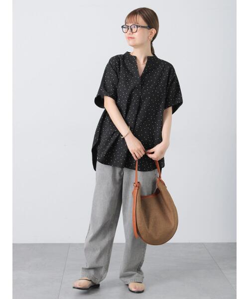 Lugnoncure（ルノンキュール）の「雑材ムーンバッグ《2025summer catalog item》（ハンドバッグ・レディース・ブラウン/ベージュ/ブラック・F）」の4枚目の写真