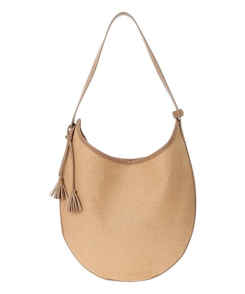 Lugnoncure（ルノンキュール）の「雑材ムーンバッグ《2025summer catalog item》（ハンドバッグ・レディース・ブラウン/ベージュ/ブラック・F）」の7枚目の写真