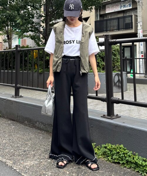 HELLO.SANFRANCISCO(ハローサンフランシスコ)の「【HELLO.SANFRANCISCO】ワッフルフレアパンツ(その他パンツ・レディース・グレー/オフホワイト/ブルー/オレンジ/ブラック/パープル/イエロー・SMALL/MEDIUM)」の20枚目の写真