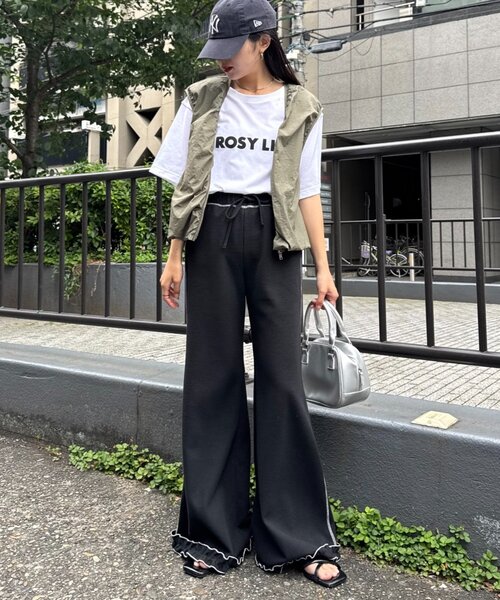 HELLO.SANFRANCISCO(ハローサンフランシスコ)の「【HELLO.SANFRANCISCO】ワッフルフレアパンツ(その他パンツ・レディース・グレー/オフホワイト/ブルー/オレンジ/ブラック/パープル/イエロー・SMALL/MEDIUM)」の22枚目の写真