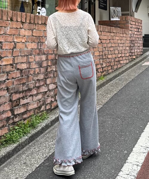 HELLO.SANFRANCISCO(ハローサンフランシスコ)の「【HELLO.SANFRANCISCO】ワッフルフレアパンツ(その他パンツ・レディース・グレー/オフホワイト/ブルー/オレンジ/ブラック/パープル/イエロー・SMALL/MEDIUM)」の21枚目の写真