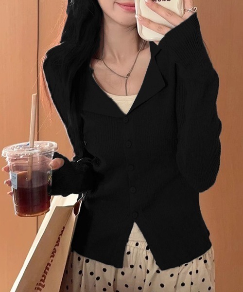 shoppinggo(ショッピングゴー)の「ニットトップス セーター(ニット/セーター・レディース・グレー/ブラック/ベージュ/カーキブラウン・FREE)」の13枚目の写真