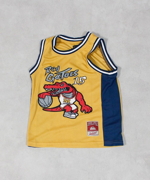 MARKEY'S（マーキーズ）の「バスケゲームシャツ/セットアップ可能（セットアップ・キッズ・マスタード/パープル/グリーン・150/140/130/120/110/100/95/90/80）」の3枚目の写真