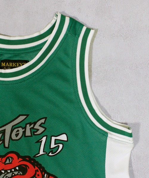 MARKEY'S（マーキーズ）の「バスケゲームシャツ/セットアップ可能（セットアップ・キッズ・マスタード/パープル/グリーン・150/140/130/120/110/100/95/90/80）」の15枚目の写真