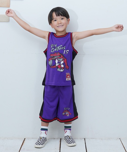 MARKEY'S（マーキーズ）の「バスケゲームシャツ/セットアップ可能（セットアップ・キッズ・マスタード/パープル/グリーン・150/140/130/120/110/100/95/90/80）」の12枚目の写真