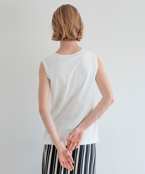 bijorie（ビジュリィ）の「【bijorie】カップ付きシルケットスムースノースリーブ／NEW BASIC series（インナーウェア/肌着・レディース・ピンク/ブラック/オフホワイト・MEDIUM/LARGE）」の21枚目の写真