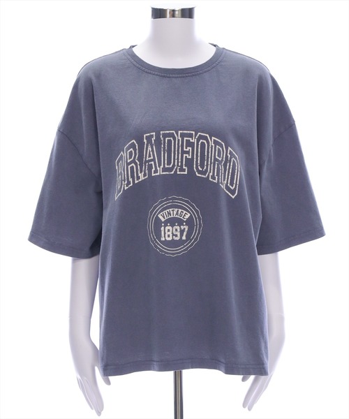 clear（クリア）の「オーバーサイズケミカル加工ロゴTシャツ[着回し力抜群 大人 カジュアル]（Tシャツ/カットソー・レディース・ピンク/ネイビー/チャコールグレー・F）」の17枚目の写真