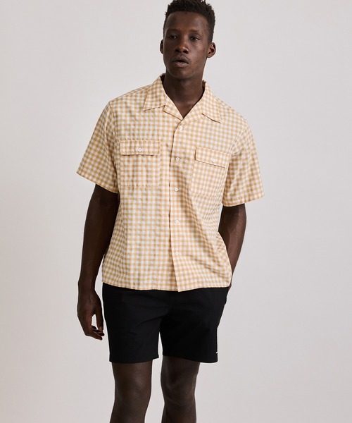 Saturdays NYC(サタデーズ ニューヨークシティ )の「Timothy Seersucker Stripe Swim Short(その他パンツ・メンズ・ブラック/サックスブルー・L/M/XL/X-SMALL/S)」の22枚目の写真