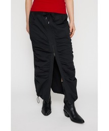 COTTON SHIRRING ロングスカート