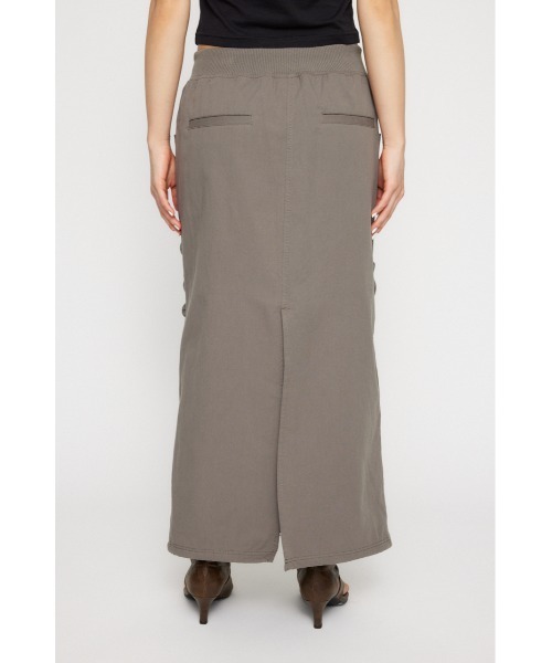 LAGUA GEM（ラグアジェム）の「COTTON SHIRRING ロングスカート（スカート・レディース・ブラック/チャコールグレー/ブルー・MEDIUM/SMALL/X-SMALL）」の9枚目の写真