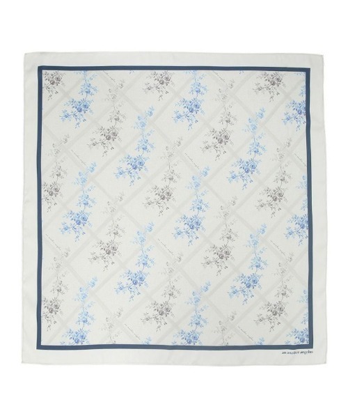 an another angelus(アンアナザーアンジェラス)の「アイビーローズ柄スカーフ(バンダナ/スカーフ・レディース・ブルー・FREE)」の6枚目の写真