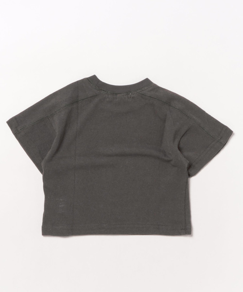 aimoha(アイモハ)の「【aimoha-KIDS-】ロゴプリントコットンTシャツ (SS)(Tシャツ/カットソー・キッズ・ダークグレー/ネイビー・90/100/110/120/80/130)」の12枚目の写真