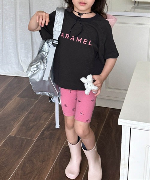 aimoha(アイモハ)の「【aimoha-KIDS-】ロゴプリントコットンTシャツ (SS)(Tシャツ/カットソー・キッズ・ダークグレー/ネイビー・90/100/110/120/80/130)」の4枚目の写真
