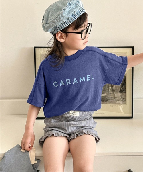 aimoha(アイモハ)の「【aimoha-KIDS-】ロゴプリントコットンTシャツ (SS)(Tシャツ/カットソー・キッズ・ダークグレー/ネイビー・90/100/110/120/80/130)」の11枚目の写真