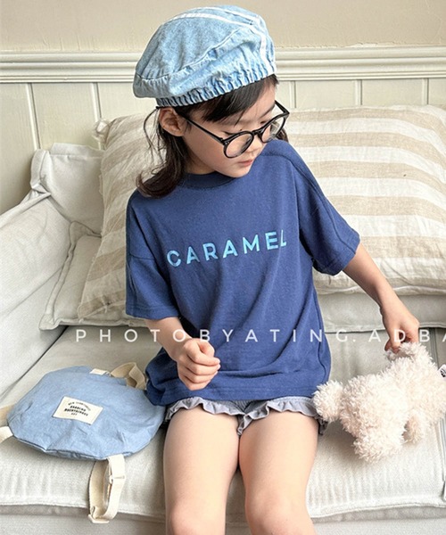 aimoha(アイモハ)の「【aimoha-KIDS-】ロゴプリントコットンTシャツ (SS)(Tシャツ/カットソー・キッズ・ダークグレー/ネイビー・90/100/110/120/80/130)」の10枚目の写真