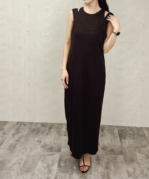 Per sist ence（パーシエンス）の「カットリブマルチWAYセットワンピース（ワンピース・レディース・チャコールグレー/ブラック/ブラウン・ONE SIZE）」の11枚目の写真