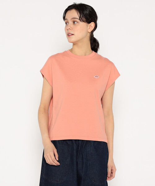DANTON(ダントン)の「WOMEN'S COTTON JERSEY DOLMAN SHORT T-SHIRT PLAIN(Tシャツ/カットソー・レディース・ホワイト/ピンク/グレイッシュベージュ/ブラック/ダークグレー/ネイビー/イエロー・S/M)」の7枚目の写真
