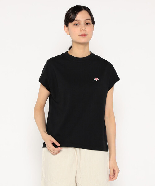 DANTON(ダントン)の「WOMEN'S COTTON JERSEY DOLMAN SHORT T-SHIRT PLAIN(Tシャツ/カットソー・レディース・ホワイト/ピンク/グレイッシュベージュ/ブラック/ダークグレー/ネイビー/イエロー・S/M)」の3枚目の写真