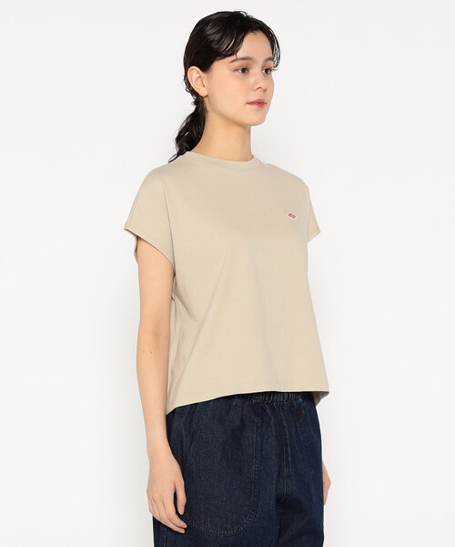 DANTON(ダントン)の「WOMEN'S COTTON JERSEY DOLMAN SHORT T-SHIRT PLAIN(Tシャツ/カットソー・レディース・ホワイト/ピンク/グレイッシュベージュ/ブラック/ダークグレー/ネイビー/イエロー・S/M)」の8枚目の写真