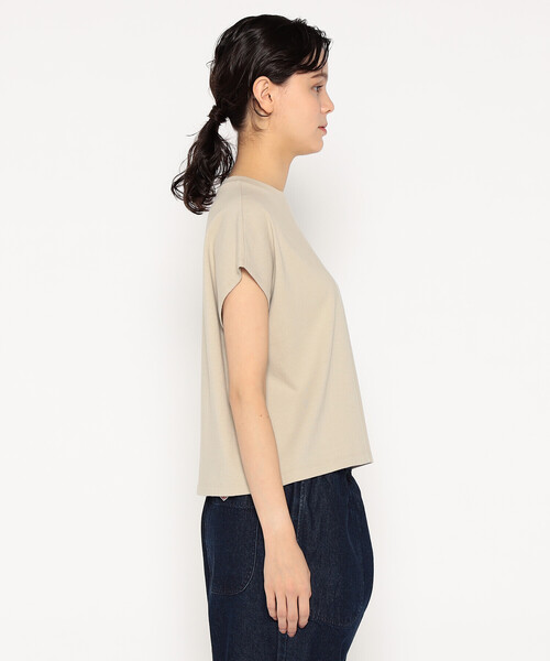 DANTON(ダントン)の「WOMEN'S COTTON JERSEY DOLMAN SHORT T-SHIRT PLAIN(Tシャツ/カットソー・レディース・ホワイト/ピンク/グレイッシュベージュ/ブラック/ダークグレー/ネイビー/イエロー・S/M)」の9枚目の写真