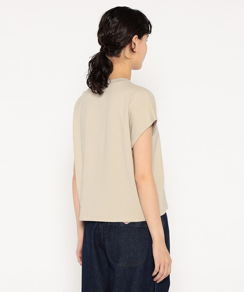 DANTON(ダントン)の「WOMEN'S COTTON JERSEY DOLMAN SHORT T-SHIRT PLAIN(Tシャツ/カットソー・レディース・ホワイト/ピンク/グレイッシュベージュ/ブラック/ダークグレー/ネイビー/イエロー・S/M)」の10枚目の写真
