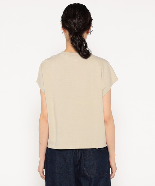 DANTON(ダントン)の「WOMEN'S COTTON JERSEY DOLMAN SHORT T-SHIRT PLAIN(Tシャツ/カットソー・レディース・ホワイト/ピンク/グレイッシュベージュ/ブラック/ダークグレー/ネイビー/イエロー・S/M)」の11枚目の写真