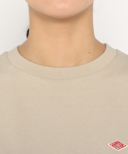 DANTON(ダントン)の「WOMEN'S COTTON JERSEY DOLMAN SHORT T-SHIRT PLAIN(Tシャツ/カットソー・レディース・ホワイト/ピンク/グレイッシュベージュ/ブラック/ダークグレー/ネイビー/イエロー・S/M)」の12枚目の写真