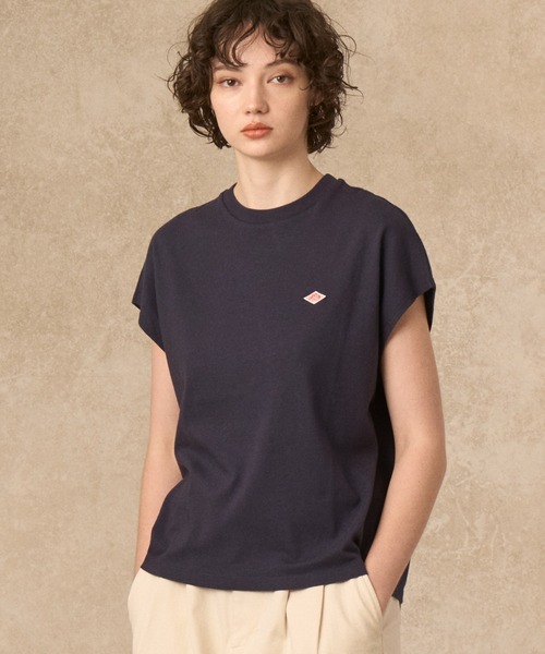 WOMEN'S COTTON JERSEY DOLMAN SHORT T-SHIRT PLAIN（Tシャツ